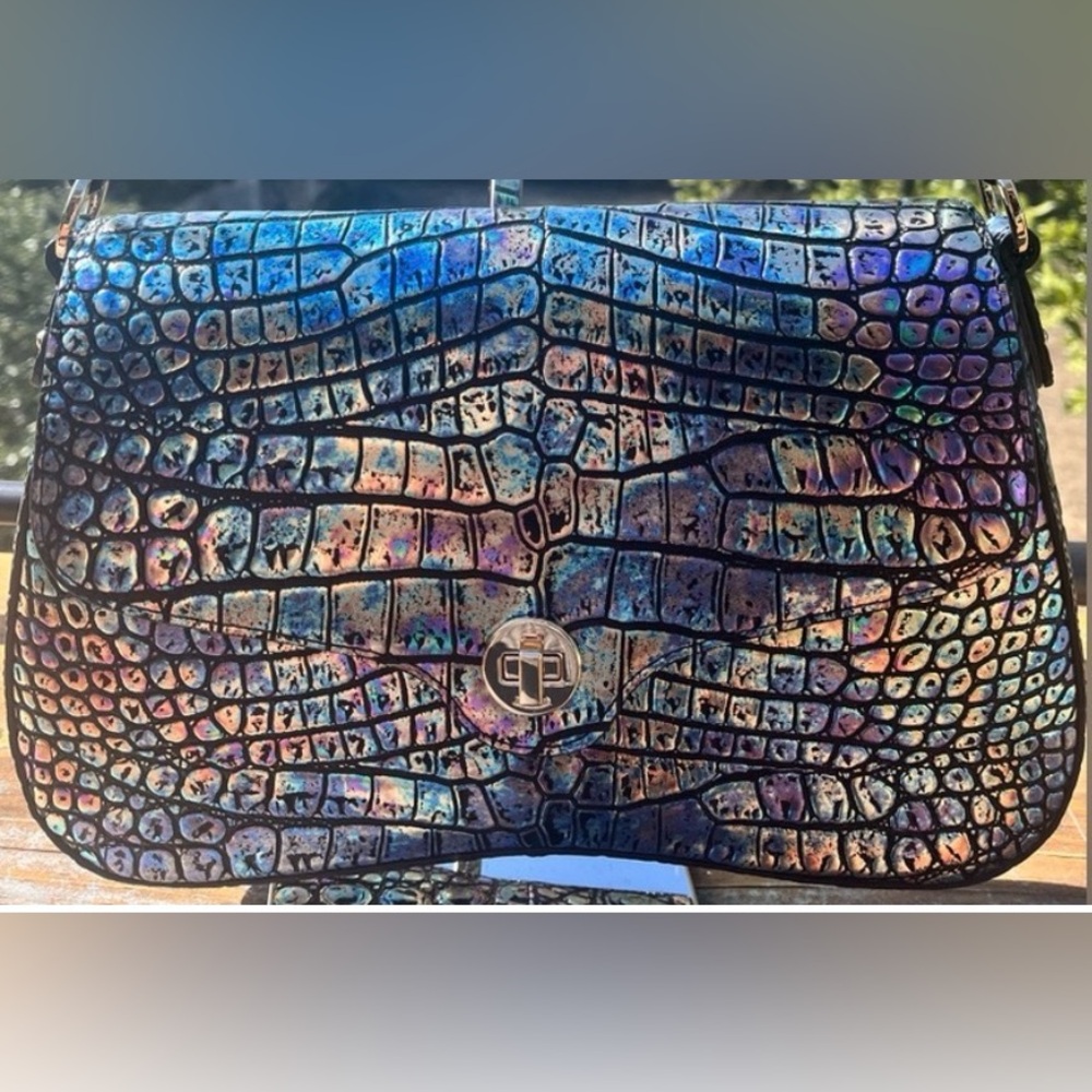 NWT Brahmin Nerida in BLACK GALEXIA Shoulder Bag